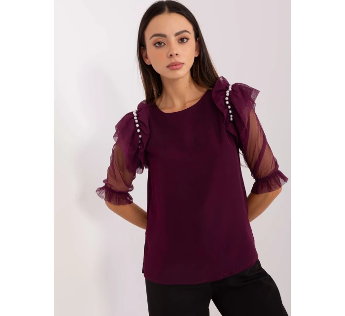 Blúzka LK BZ 506682.26P tmavo fialová