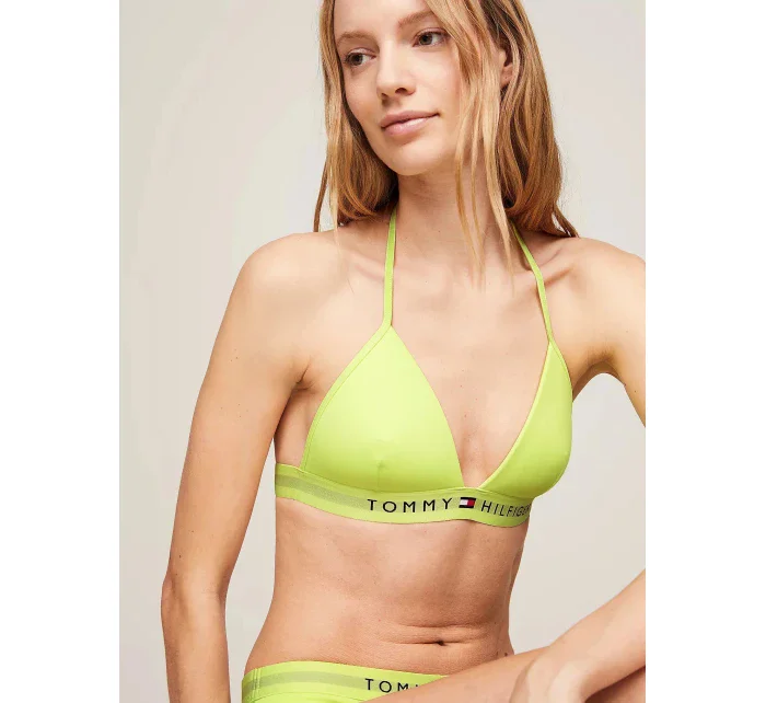 Dámska plavková podprsenka UW0UW04109 LT3 neon. žltá - Tommy Hilfiger
