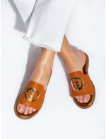 Trendy dámske Brązowy nazúvaky bez podpätku Trendy dámske Brązowy nazúvaky bez podpätku