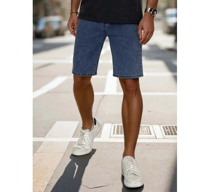 Pánske modré džínsové šortky FashionStreet SX2492 Pánske modré džínsové šortky FashionStreet SX2492