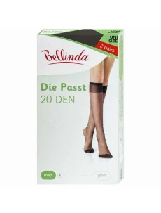 Dámske matné silonkové podkolienky DIE PASST KNEE-highs 20 DEN - Bellinda - čierna