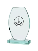 Trofeum szklane grawerowane z etui