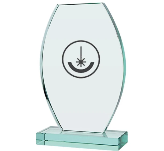 Trofeum szklane grawerowane z etui