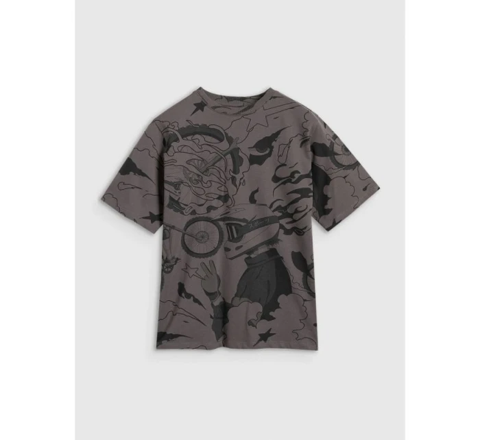 Chlapecké tričko oversize s potiskem model 21816866 - 4F Chlapecké tričko oversize s potiskem model 21816866 - 4F