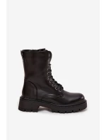 Dámské workery z eko kůže černé Calesia Dámské workery z eko kůže černé Calesia