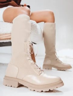 Dámske ponožkové topánky béžové FashionStreet ZY1286