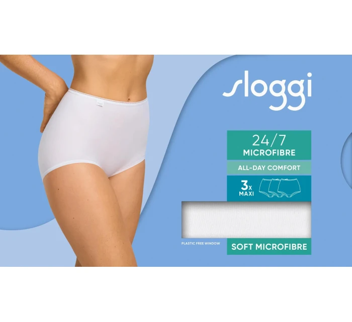 sloggi 24/7 Microfibre Maxi C3P - WHITE - SLOGGI WHITE - SLOGGI
