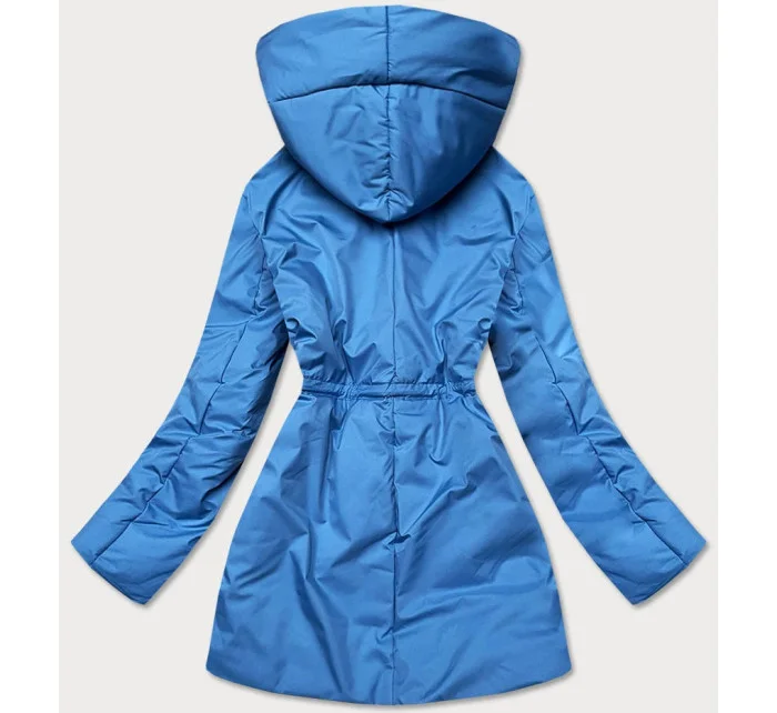 Světle modrá dámská bunda s kapucí model 15846262 - Ann Gissy