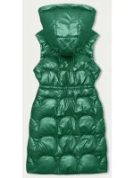 Zelená vypasovaná vesta s kapucí model 18846334 - S'WEST