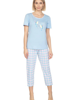 Dámske pyžamo 659 modré - REGINA