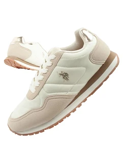 U.S. Polo Assn Dámske športové tenisky Módne pohodlné Ecru Women's