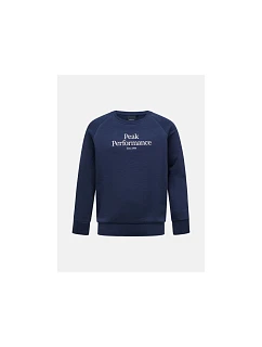 Detská mikina Peak Performance Jr Original Crew, farba tmavomodrá