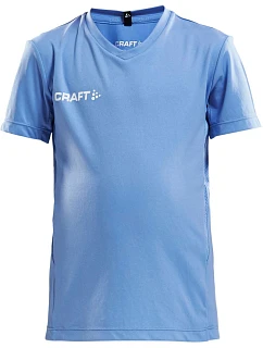 Craft Teamwear Squad Go Jersey Solid Jr Detské športové tričko s výstrihom do V 82.5582 mff blue
