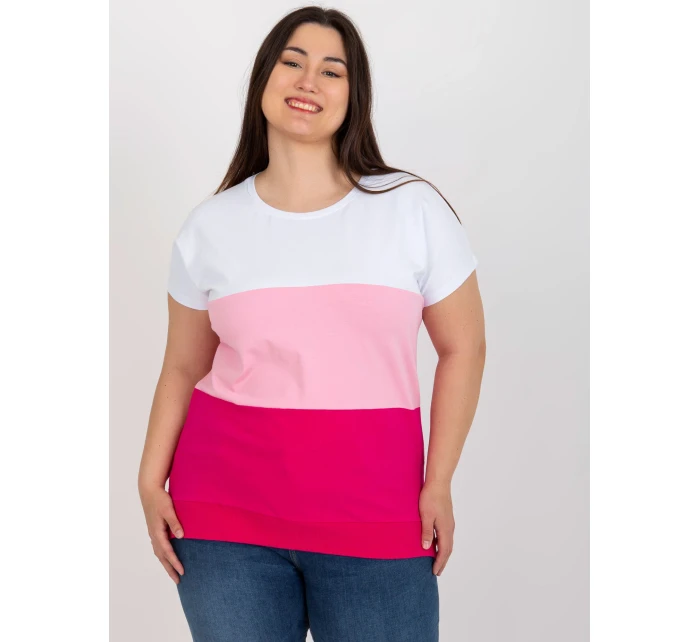 Blúzka RV BZ 8778.48 biele a ružové Blúzka RV BZ 8778.48 biele a ružové