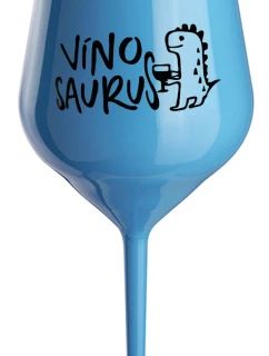VÍNOSAURUS - modrá nerozbitná sklenice na víno 470 ml