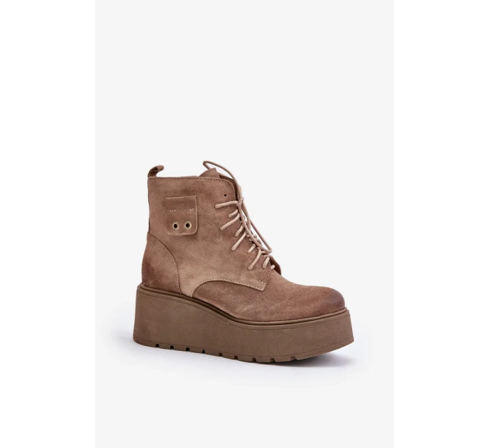 Topánky so širokou podrážkou model 201171 Vykročte štýlovo