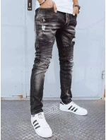 Pánske čierne nohavice FashionStreet UX3815