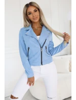 481-3 Semišové tričko s dlhými rukávmi a zipsami - MODRÉ 481-3 Semišové tričko s dlhými rukávmi a zipsami - MODRÉ