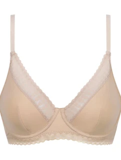 Dámská krajková podprsenka s kosticí  MICRO BRA  tělová model 21337626 - DIM