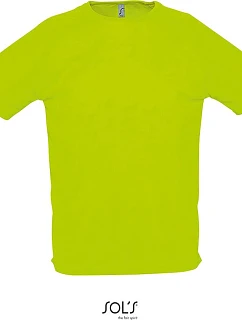 SOL'S Sporty Pánské raglánové sportovní tričko model 22524406 neon green