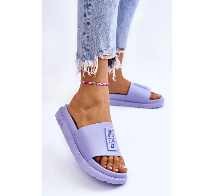 Dámské pantofle Big Star model 21582452 Světle fialová - Big Star Shoes