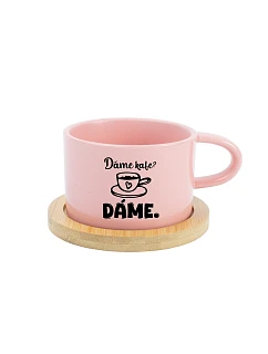 GIVE A CUP? GIVE A CUP - ružový hrnček na makrónky 200 ml