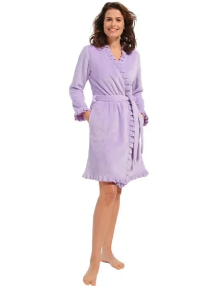 Dámský župan model 19041412 fialový - Pastunette