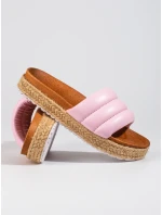 Dizajnové nazúvaky dámske ružové na kline Dizajnové nazúvaky dámske ružové na kline