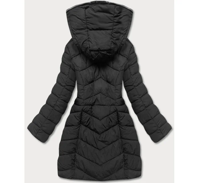 Černá dámská péřová bunda pro přechodné období model 17729163 - LHD Černá dámská péřová bunda pro přechodné období model 17729163 - LHD