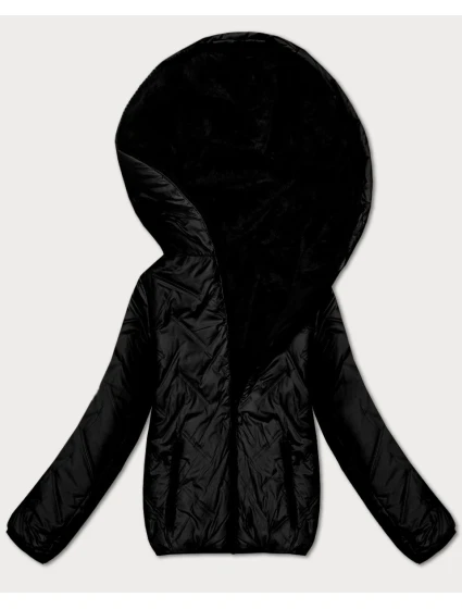 Černá oboustranná dámská bunda pro přechodné období model 21479095 - S'WEST