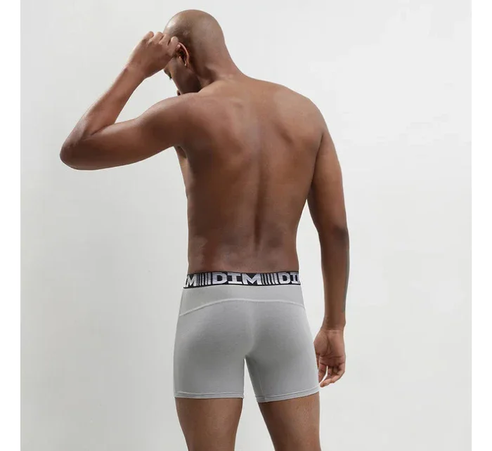 Pánske športové boxerky 2 ks DIM 3D FLEX AIR LONG BOXER 2x - DIM - šedá