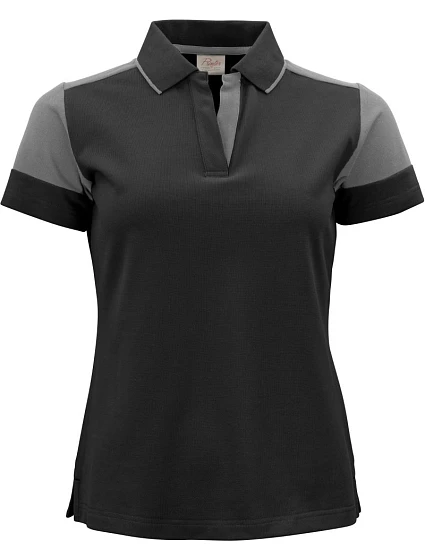 Printer Prime Polo Women Dámske piqué polo tričko z hrubej bavlny 61.5025 čierna/antracitová Printer Prime Polo Women Dámske piqué polo tričko z hrubej bavlny 61.5025 čierna/antracitová