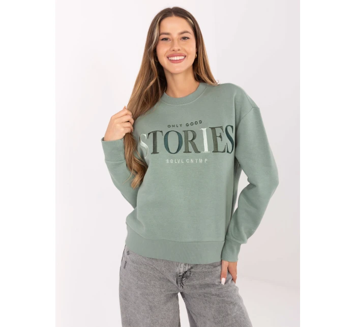 Bluza model 21236052 pistacjowy - FPrice Bluza model 21236052 pistacjowy - FPrice