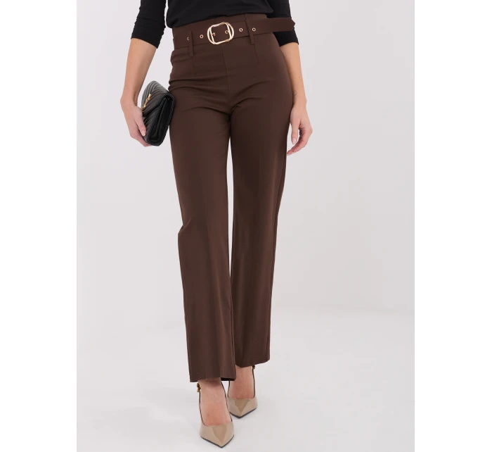 Spodnie IT SP model 21782432 brązowy - FPrice Spodnie IT SP model 21782432 brązowy - FPrice