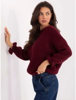 Sweter MI SW model 21370619 bordowy - FPrice