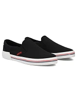 męskie slip on czarne model 22087103 - FILIPPO