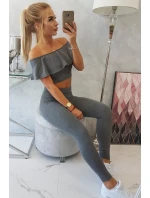 Sada s volánky grafit