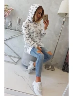 Mikina s nápisy bílá Mikina s nápisy bílá