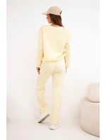 Dámska súprava Masełko s tienidlami a voľnou mikinou žltá Dámska súprava Masełko s tienidlami a voľnou mikinou žltá