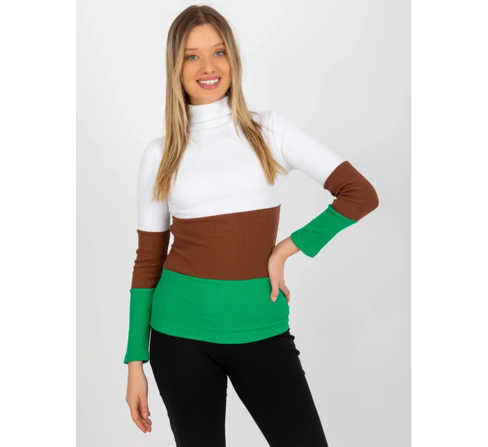 Dámská halenka RV BZ 8465 model 18310042 zelená - FPrice Dámská halenka RV BZ 8465 model 18310042 zelená - FPrice