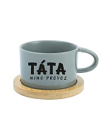 TÁTA MIMO PROVOZ – sivý hrnček Makronka 200 ml