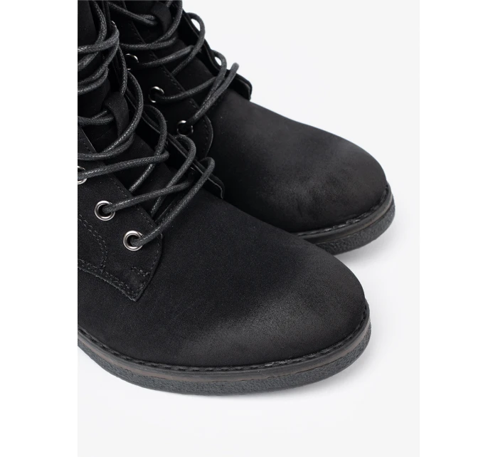 Originální černé kotníčkové boty dámské Obcas Originální černé kotníčkové boty dámské Obcas