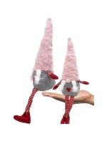 DÁMA ŠKRIATOK S HUŇATÝM KLOBÚKOM 45+36CM