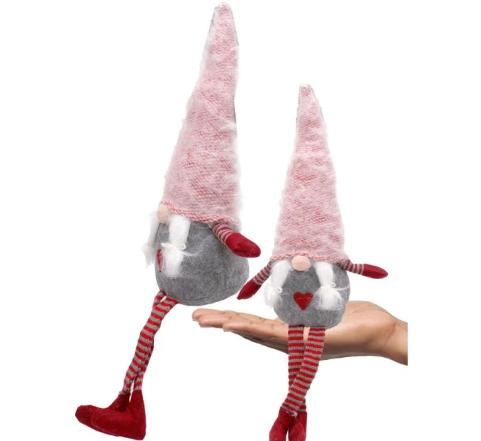 DÁMA ŠKRIATOK S HUŇATÝM KLOBÚKOM 45+36CM