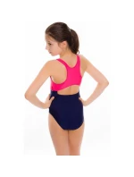 Aqua-speed EMILY detské plavky tmavomodré a ružové