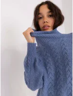 Sweter AT SW  ciemny niebieski model 19018639 - FPrice