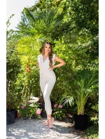 Dámsky sexy overal s výstrihom do V 0000OV5405 Tmavo zelená - Koucla