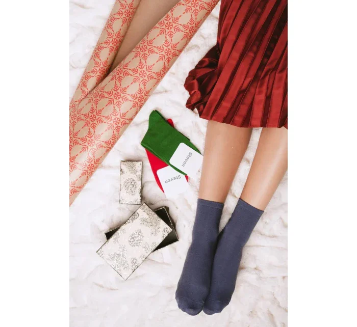 Hladké dámske ponožky 037