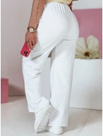 Dámské tepláky s širokými nohavicemi white Dstreet model 21988797 - FashionStreet