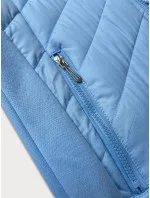 Svetlomodrá dlhá dámska mikina s kapucňou LHD (AMG-163) Svetlomodrá dlhá dámska mikina s kapucňou LHD (AMG-163)